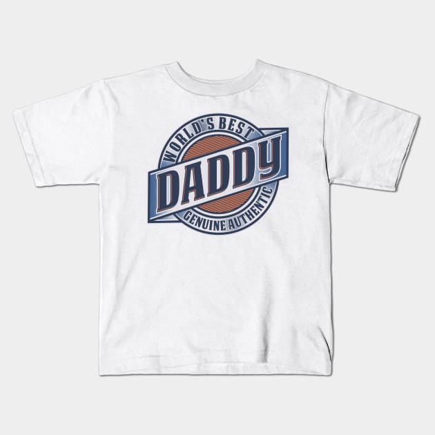 Best World's Daddy - Gift For Father Kids T-Shirt by Fluen